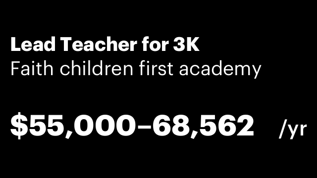 Lead Teacher for 3K