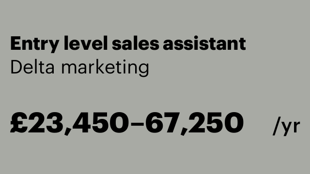 Entry level sales assistant