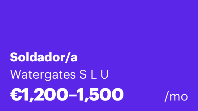 Soldador/a