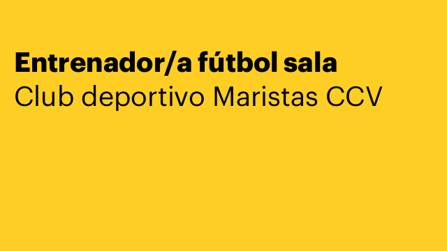 Entrenador/a fútbol sala