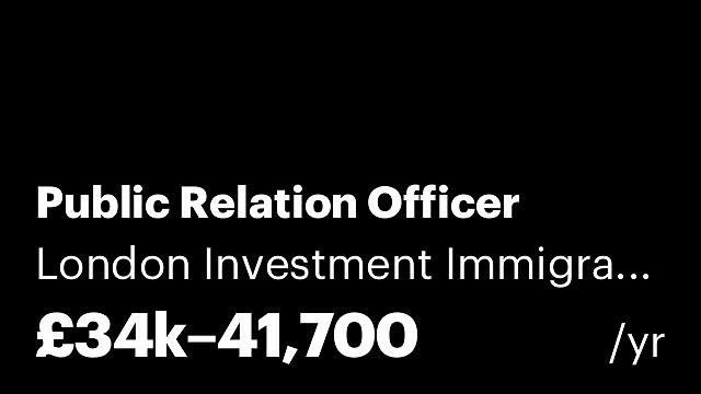 Public Relation Officer