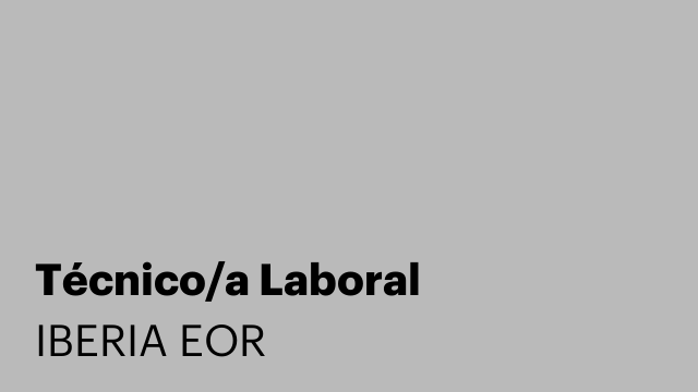 Técnico/a Laboral