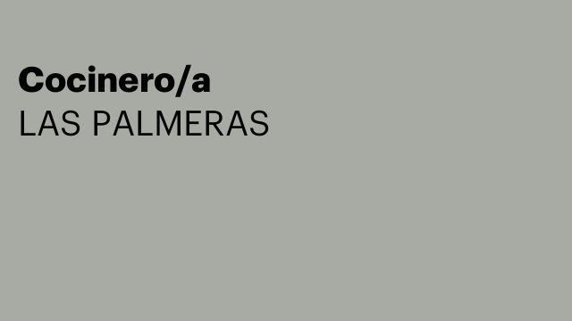 Cocinero/a