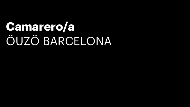 Camarero/a