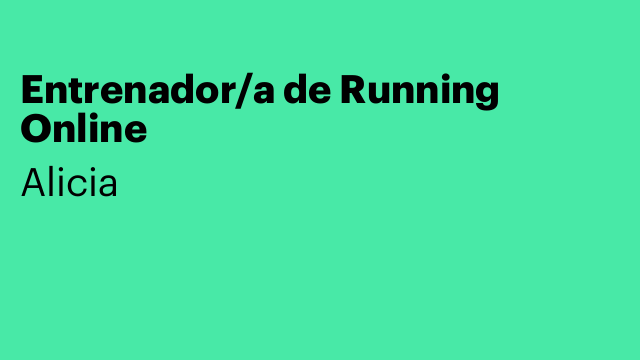 Entrenador/a de Running Online