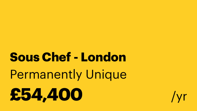 Sous Chef - London