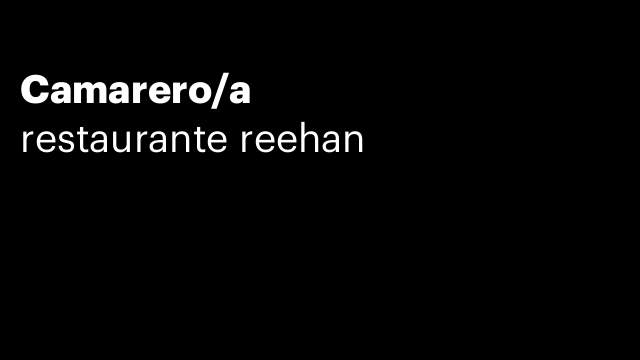 Camarero/a