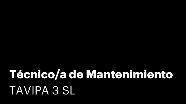 Técnico/a de Mantenimiento