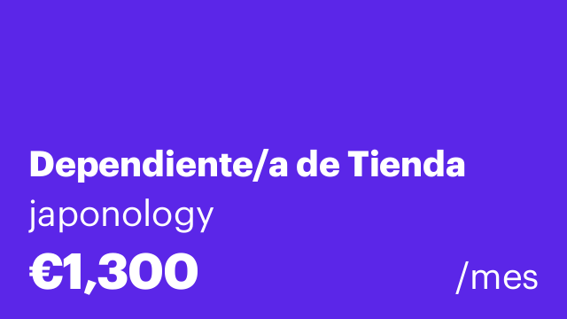 Dependiente/a de Tienda