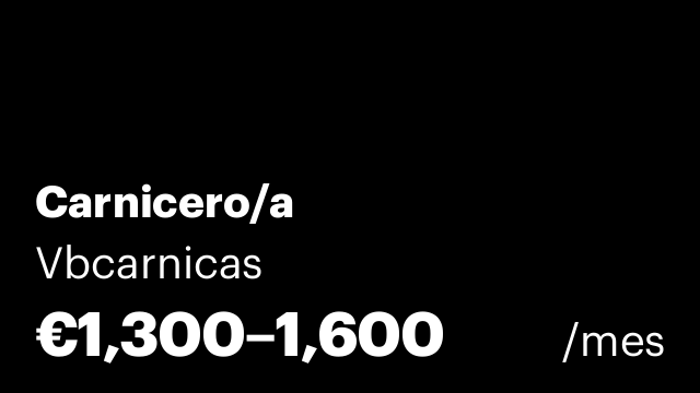 Carnicero/a