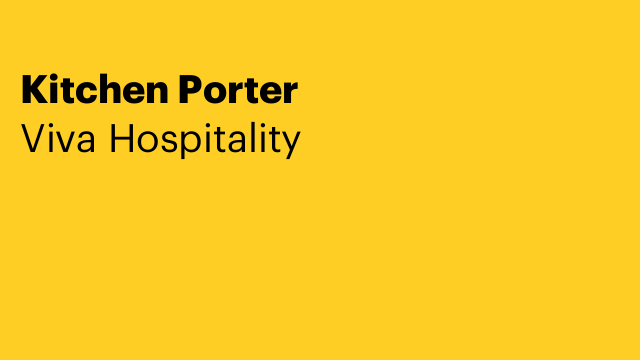 Kitchen Porter