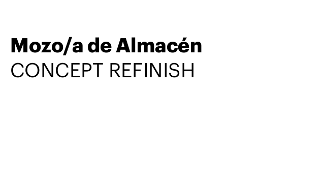 Mozo/a de Almacén