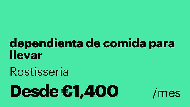 dependienta de comida para llevar