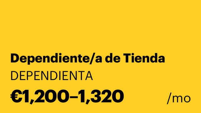 Dependiente/a de Tienda