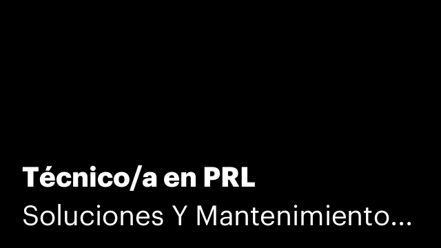 Técnico/a en PRL