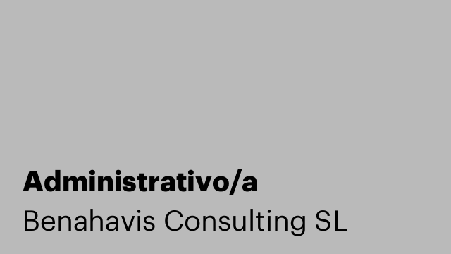 Administrativo/a