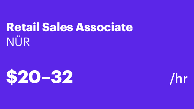 Retail Sales Associate