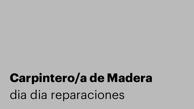 Carpintero/a de Madera