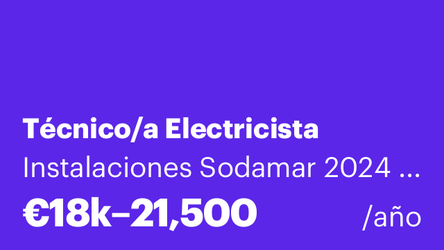 Técnico/a Electricista