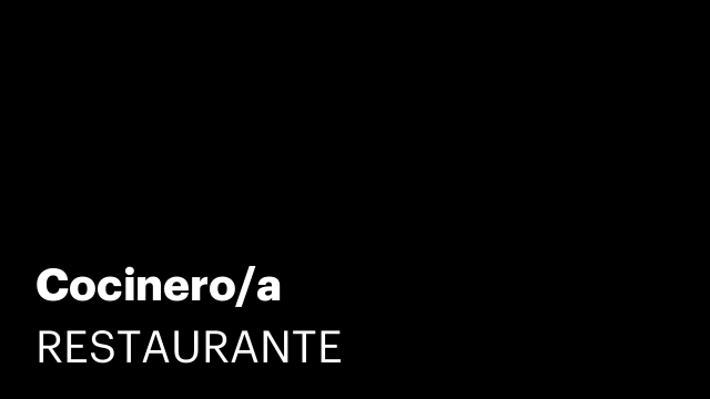 Cocinero/a