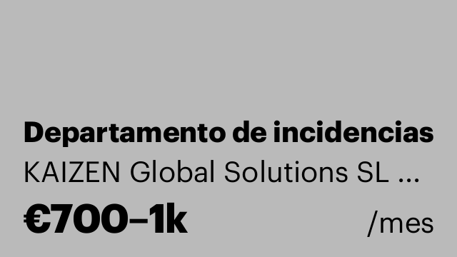 Departamento de incidencias