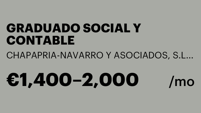 GRADUADO SOCIAL Y CONTABLE