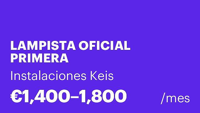 LAMPISTA OFICIAL PRIMERA