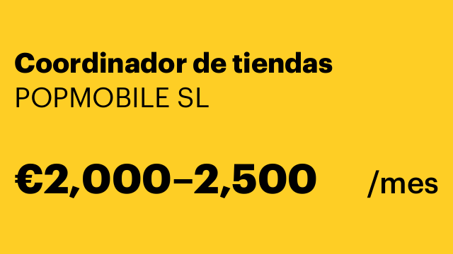 Coordinador de tiendas