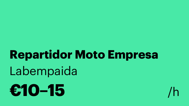 Repartidor Moto Empresa