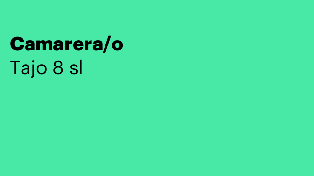 Camarera/o