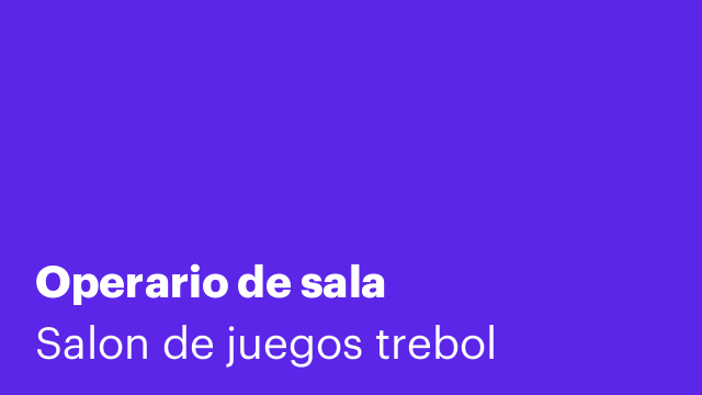 Operario de sala
