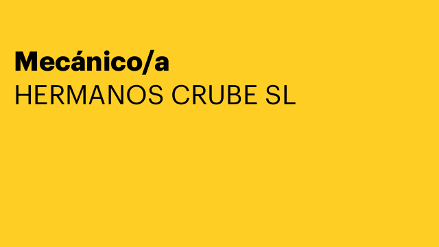 Mecánico/a