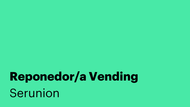 Reponedor/a Vending