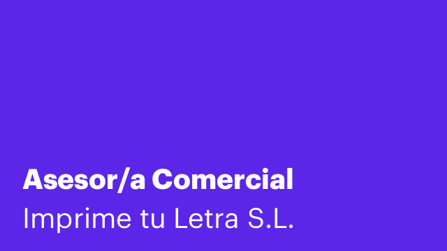 Asesor/a Comercial
