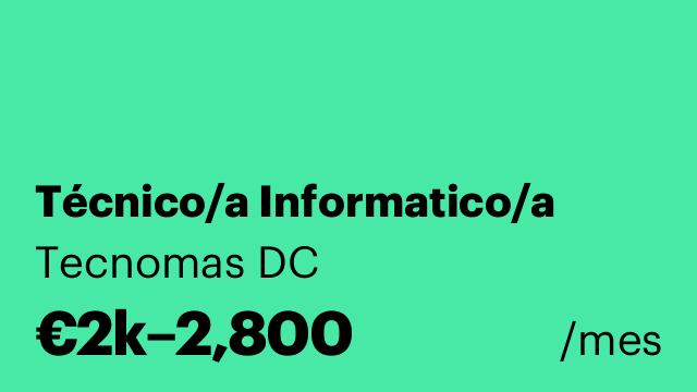 Técnico/a Informatico/a