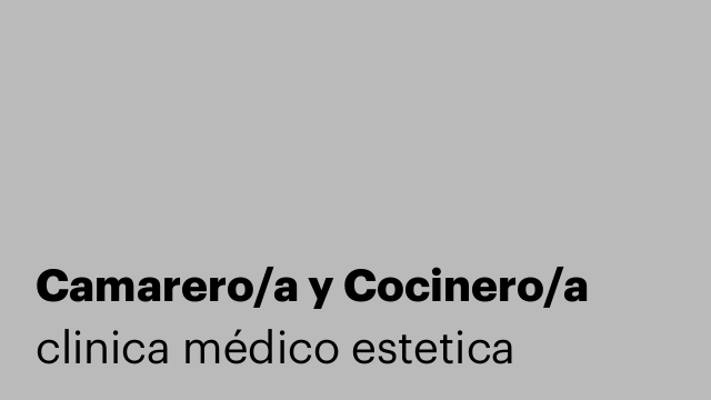 Camarero/a y Cocinero/a