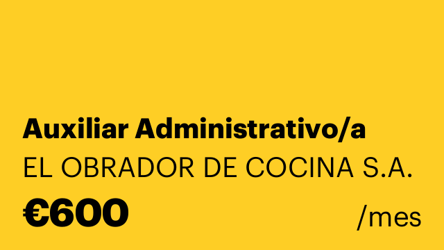 Auxiliar Administrativo/a