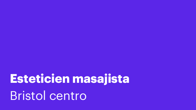 Esteticien masajista
