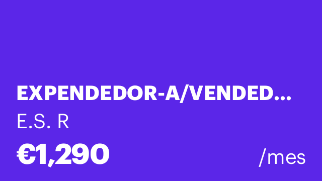 EXPENDEDOR-A/VENDEDOR-A