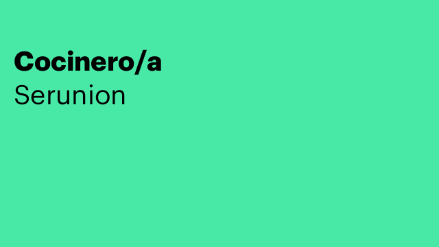 Cocinero/a