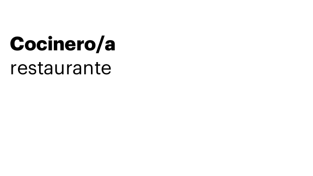 Cocinero/a