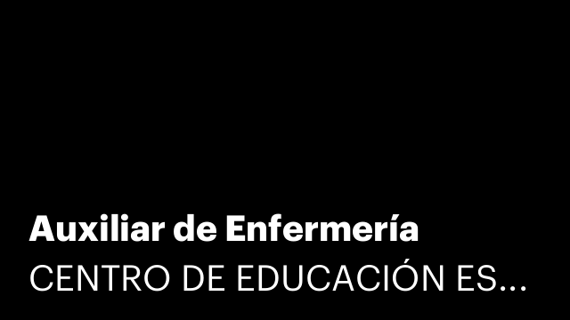 Auxiliar de Enfermería