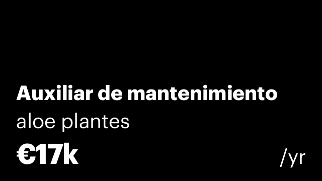 Auxiliar de mantenimiento