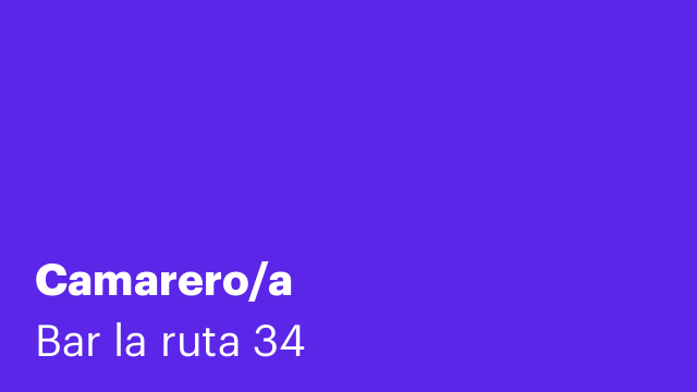 Camarero/a