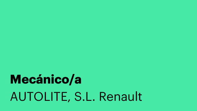 Mecánico/a