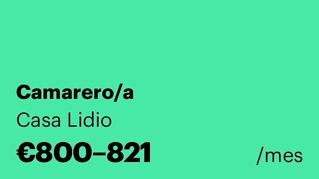 Camarero/a