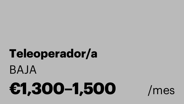 Teleoperador/a