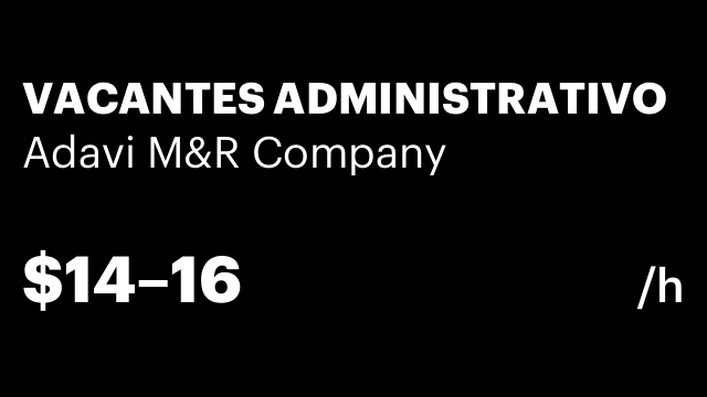 VACANTES ADMINISTRATIVO