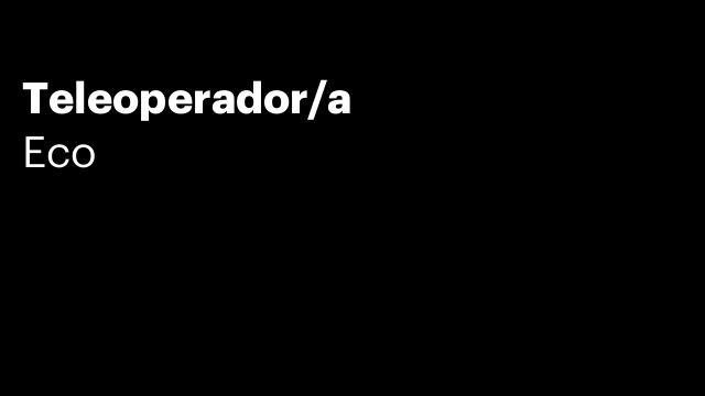 Teleoperador/a