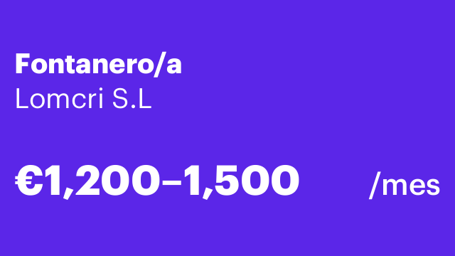 Fontanero/a